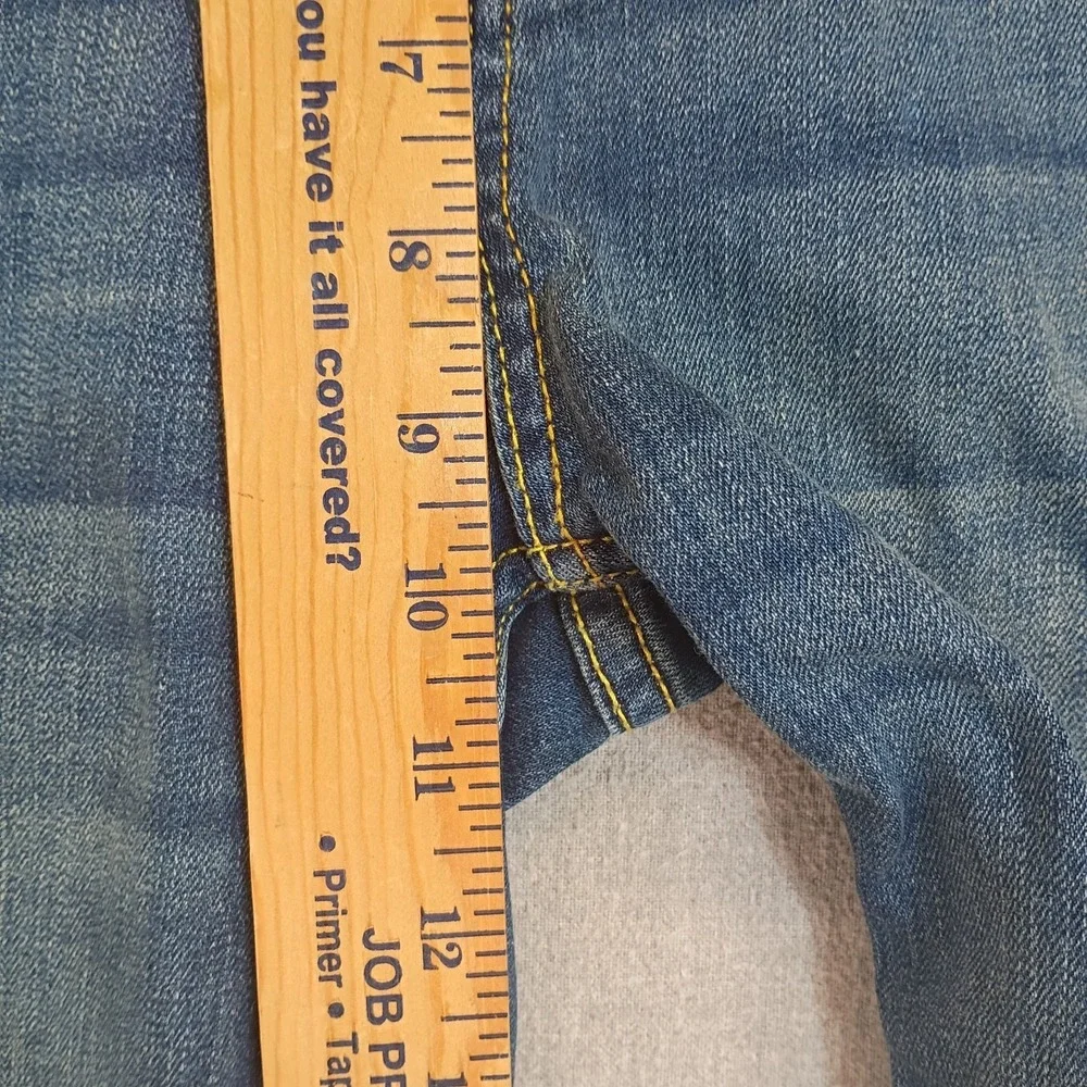 Levis 502 Womens W29 18 Regular Bermuda Shorts Regular Taper Blue Denim Stretch